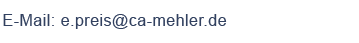 Mail-Adresse Mehler Mail-Adresse Mehler